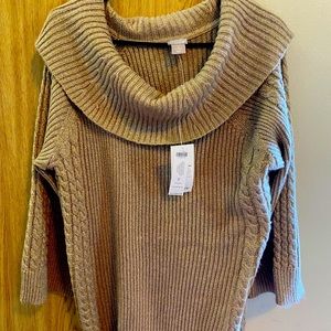 Off the shoulder Chico’s neutral sweater